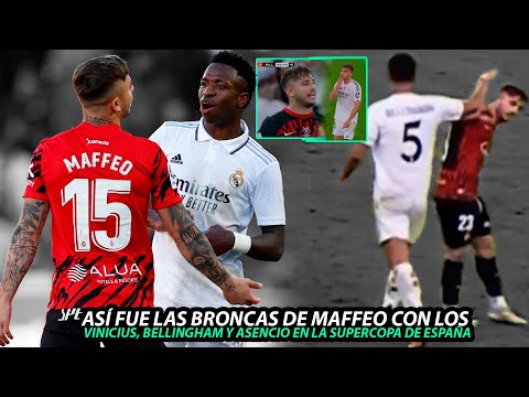 Así FUE la BRONCA de VINICIUS, BELLINGHAN y ASENCIO con MAFFEO en l SUPERCOPA de ESPAÑA