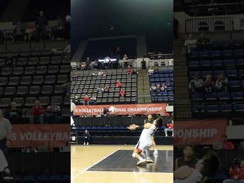 Insane Volleyball Rally Ends with a Hammer from the Middle | NAIA Nationals