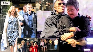 Paul McCartney with his wife Nancy and other top stars attended the Oasis concert in California.