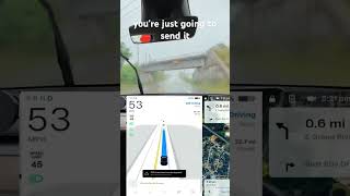 Self Driving sending it #flood #floodedroads