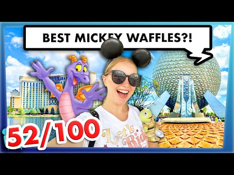 EVERYTHING in Disney World in 100 Days - Episode 52: Stuffed Mickey Waffles