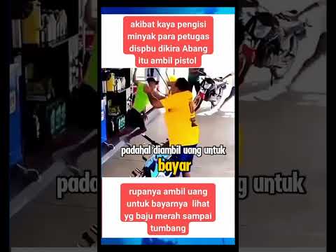 Petugas spbu kocar kacir di kira pistol #jalanyangjauhjanganlupapulang