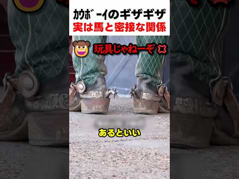 カウボーイのギザギザ実は馬と密接な関係