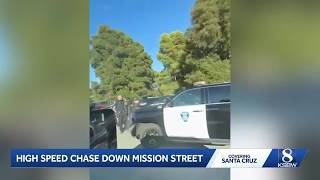 6 arrested after high-speed chase down Mission Street in Santa Cruz, police say