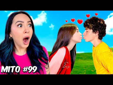 DESMINTIENDO 100 MITOS EN 24 HORAS *Spay y Renata se besan* 👩‍❤️‍💋‍👨