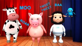 Oink, Baa, Moo — Sing Animal Noises! | Fun Baby Songs | Classic Baby Songs