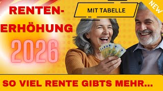 "Spürbar" mehr Geld für 21 Millionen Rentner: Rentenerhöhung 2026