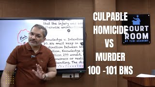 Culpable Homicide vs Murder Difference | BNS IPC | Judiciary Demo Lecture