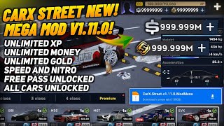 UPDATED💥! CARX STREET MOD APK v1.11.0 GAMEPLAY - UNLIMITED MONEY, GOLD & UNLOCKED ALL CARS (2024!)