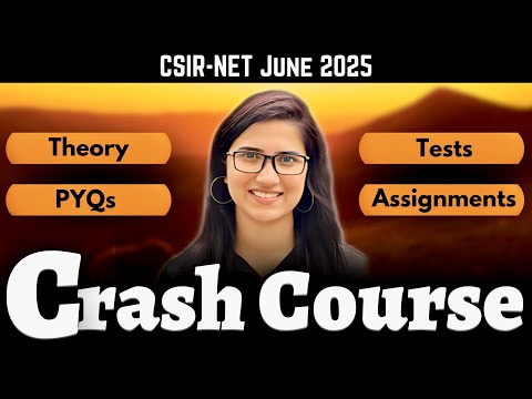 Crash Course CSIR NET Chemistry | CSIR NET Chemical Science Preparation | CSIR NET June 2025 exam