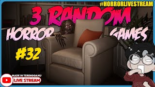 *SERAM!!* ||🔴 3 RANDOM HORROR GAMES #32 (Malaysia) #HorrorLivestream
