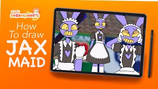 HOW TO DRAW JAX MAID? - The Amazing Digital Circus Ep5 // XpPen Magic Drawing Pad