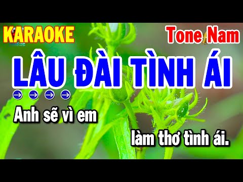 Karaoke Lâu Đài Tình Ái Tone Nam Nhạc Sống Beat Chuẩn 2025 | Thanh Hải