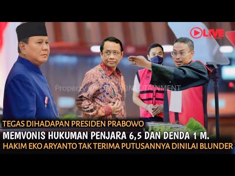 Rela Dipecat Dari Jabatan - Pernyataan Mengejutkan Hakim Eko Aryanto Kasus Harvey Moeis.