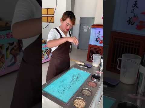 Ice Cream Rolls N1| ice cream | ice cream on Street-رول آيس ك#Shorts