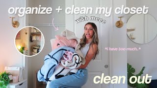 organize + clean out my *messy* closet & tour☁️ inspo