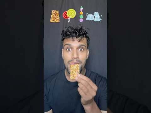 Ice,candy,badam chocolate 🍫🍭🧊 #asmr #emojieatingchallenge #funny #bikueating