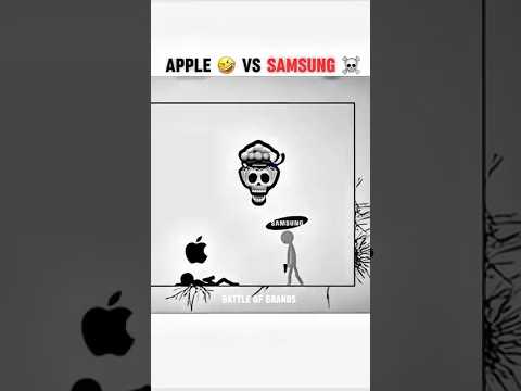 Samsung vs Apple Fight 😤 । Who Wins the Tech War? #shorts #edit #fyp