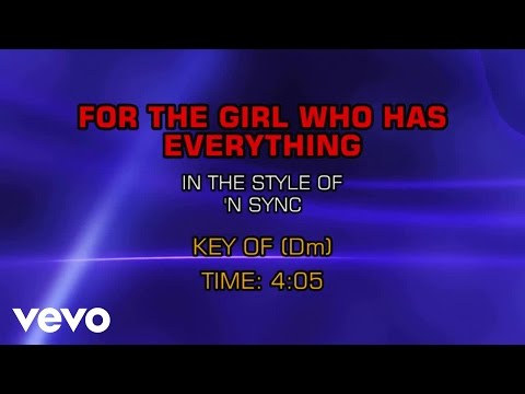 NSYNC – For The Girl Who Has Everything (Karaoke)