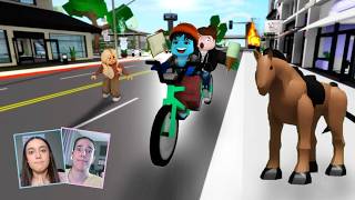 LEVEI MINHA MÃE PARA CONHECER BROOKHAVEN ★  Ensinando a Mamãe Fabi a Jogar RP no Roblox