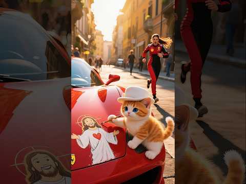 The Little Kitten 😸 Who Can't Stop Painting Jesus (pt. 2: Italy) #jesus #kitten #painting #italy