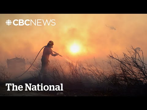 YouTube video thumbnail: Heat Fuels Destructive Wildfires in Parts of Europe