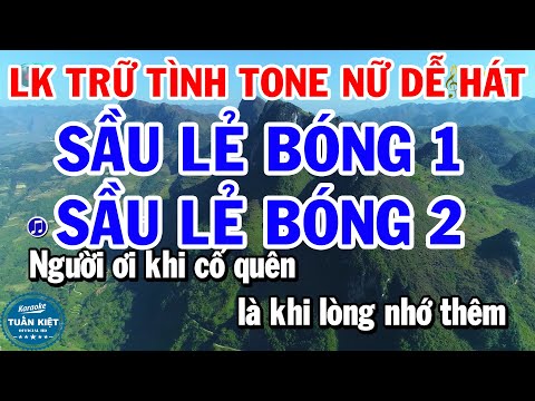 Karaoke Liên Khúc Nhạc Trữ Tình Tone Nữ Dễ Hát – Sầu Lẻ Bóng 1 – Sầu Lẻ Bóng 2