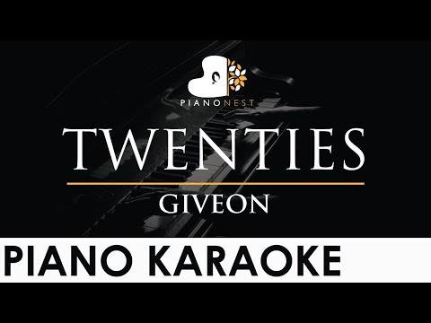 GIVEON – TWENTIES – Piano Karaoke Instrumental Cover with Lyrics
