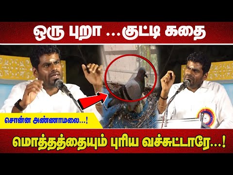 "ஒரு புறா ...குட்டி கதை சொன்ன அண்ணாமலை...! மொத்தத்தையும் புரிய வச்சுட்டாரே...!"