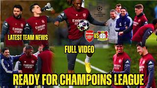 ✅Arsenal Training Story: Timber Injury Scare Before Leverkusen | Champions League Preparation