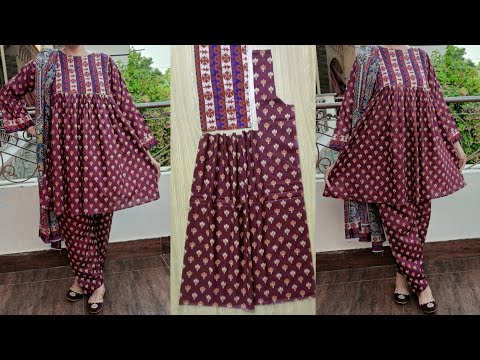 Designer kurti Very Easy Cutting and Stitching.