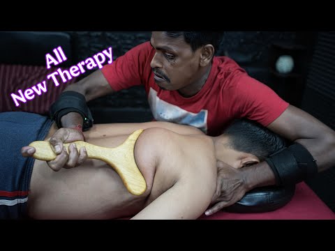 Experience the Magic of Indian Massage | Wooden Tool Body Massage & Pin Pen Head Massage ASMR