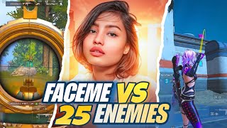 #1 Girl Gamer For a Reason | Hydra FaceMe VS 25 Enemies in Conqueror Lobby