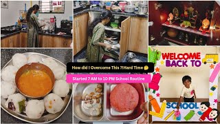 Started with School Routine | 7 Am to 10 PM | Two Days Routine Vlog ❤️#home #vlog #tamil #boutique