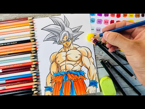 Como Desenhar o GOKU INSTINTO SUPERIOR COMPLETO