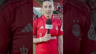 🗣️ Toni-Leigh Finnegan reacts as Aberdeen retain their spot in the top-flight.
