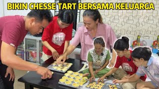 BIKIN CHESSE TART DIBANTU KOKO & ASO, BEGINI HASILNYA