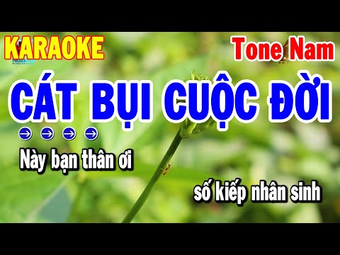 Karaoke Cát Bụi Cuộc Đời Tone Nam Nhạc Sống Rumba 2024 | Karaoke Thanh Hải