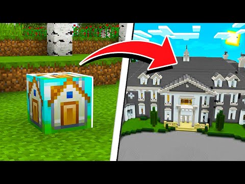 COM APENAS 1 BLOCO VOCÊ CONSTRÓI UMA CASA NO MINECRAFT!!