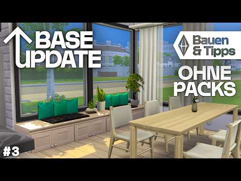 Die Sims 4 Haus bauen ohne Packs | Base Update #3: Küche & Esszimmer (deutsch)