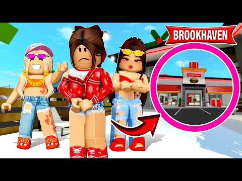 A MENINA EXCLUÍDA É DONA DA HAMBURGUERIA 🍔 | Historinhas Brookhaven Roblox