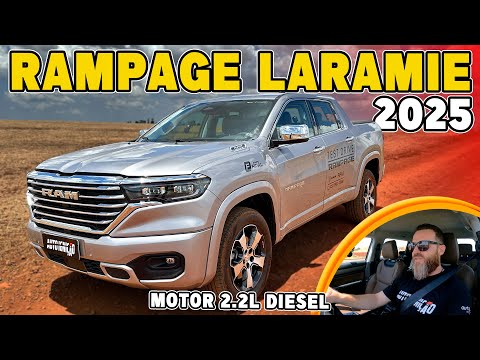 RAMPAGE LARAMIE 2.2L TURBO DIESEL 2025 - Novo Motor, Test Drive na Cidade, Rodovia e Estrada Rural!