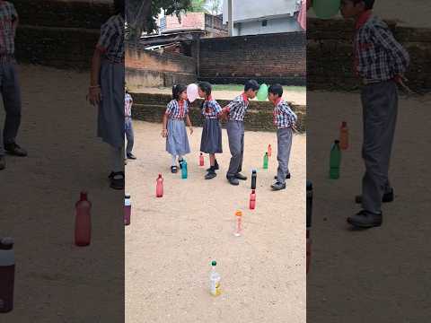 aschool bottle and balloon games #funny #viralvideo #gaming #schoolactivity #shorts