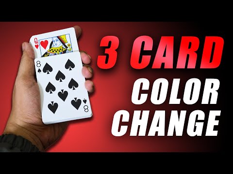 3 INSANE COLOR CHANGE - Card Trick Tutorial