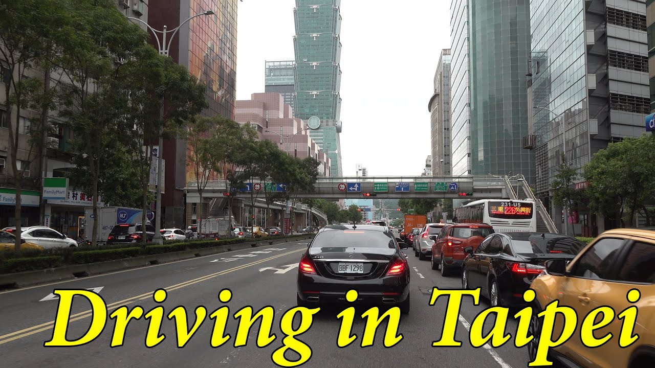 Driving in Taipei Taiwan 4K. - CoolVision