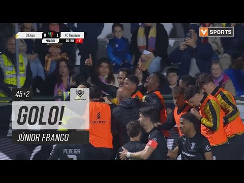 Gol Júnior Franco Para el equipo Tirsense Contra O Elvas en el minuto 45