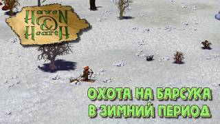 Haven & Hearth. Охота на барсука в зимний период