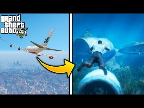 Nunca SIGAS a los AVIONES ✈️ en GTA 5!!!😮 Grand Theft Auto V GTA 5 Misterios