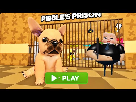 PIBBLE'S VS BARRY'S PRISON RUN! SCARY OBBY #roblox #obby