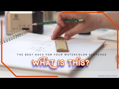 Sketching for Watercolor Paintings - The Best Art Hack